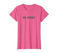 Signor Robot Logo Maglietta, Donna, Rosa mélange, 3XL