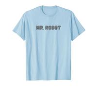 Signor Robot Logo Maglietta, Uomo, Celeste, S