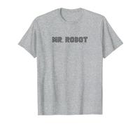 Signor Robot Logo Maglietta, Uomo, Grigio Melange, S