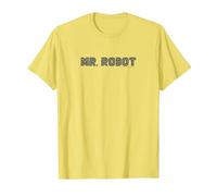 Signor Robot Logo Maglietta, Uomo, Limone, S