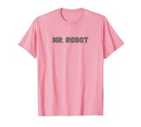 Signor Robot Logo Maglietta, Uomo, Rosa, XXL