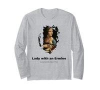 Signora con Un Ermine Grunge Maglia a Manica