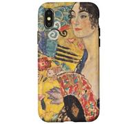 Signora con ventaglio di Gustav Klimt Custodia per iPhone X/XS