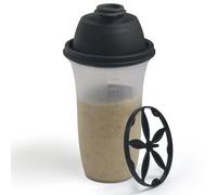 SIGNORA WARE Bottiglia shaker in plastica per frullati, 500 ml, per sostituire frullati, bevande, mescolare condimenti per insalata, salse, margarita, molto altro