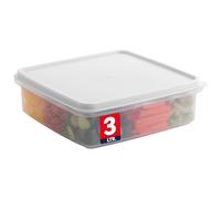 SIGNORA WARE Contenitore in plastica con coperchio, contenitore per cupcake da 3 l, ermetico, senza BPA, con coperchio, per la preparazione di pasti, avanzi, cupcake
