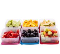 SIGNORA WARE Contenitori riutilizzabili in plastica per alimenti, impilabili, ermetici, per snack, picnic, preparazione del cibo, picnic e molto altro ancora, set da 170-481,9 g