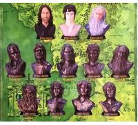 SIGNORE DEGLI ANELLI Set 12 MINI Busti 4cm Parte 1 TOMY LOTR LORD OF THE RINGS