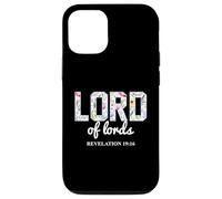 Signore dei Signori Boho Floral Christian Bibbia Verse Custodia per iPhone 12/12 Pro