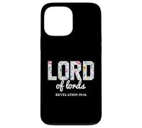 Signore dei Signori Boho Floral Christian Bibbia Verse Custodia per iPhone 13 Pro Max