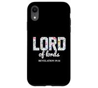 Signore dei Signori Boho Floral Christian Bibbia Verse Custodia per iPhone XR
