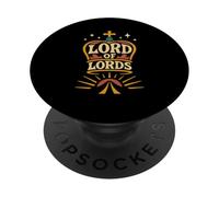 Signore dei Signori Rivelazione 19:16 Corona Cristiana PopSockets PopGrip Adesivo
