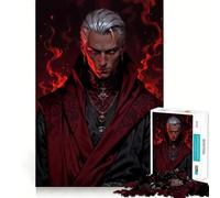 Signore dei vampiri dai capelli d'argento, adolescente, puzzle da 1000 pezzi, gioco rilassante, bordi puliti, articolo dei desideri di Babbo Natale 50x75cm