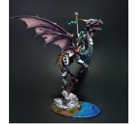 Signore del Terrore/Incantatrice sul Drago Nero Elfo Oscuro COMMISSIONE...