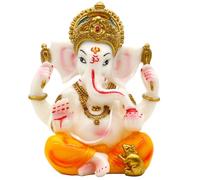 Signore indù Ganesha Idol - India Ganesh Statua Diwali Regali Indiano Puja Articoli Casa Tempio Mandir Pooja Decor Auto Decorazione Indiano Matrimonio Ritorno Regali Diwali Yoga Camera Altare Decor