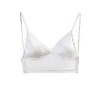 Signore senza anello in acciaio Intimo francese grande schiena aperta bella schiena reggiseno a forma di U estate reggiseno germogli ultra sottile, bianco, L