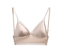 Signore senza anello in acciaio Intimo francese grande schiena aperta bella schiena reggiseno a forma di U estate reggiseno germogli ultra sottile, beige., L