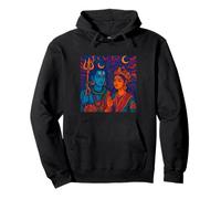 Signore Shiva Durga Dio indù Mahadeva Dea Parvati Felpa con Cappuccio