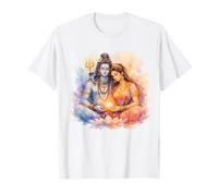 Signore Shiva Durga Dio indù Mahadeva Dea Parvati Maglietta