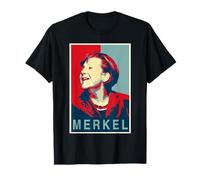 Signorina Madam Angela Merkel - Obama Style Maglietta