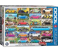 Signs-Unique VW Beetle Collage "Gone Places" Puzzle 1000 Pezzi 680mm x 490mm