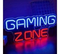 SIGNSHIP al neon della zona di gioco, luce LED rossa e blu per la zona di gioco, segno al neon per la camera da letto regalo