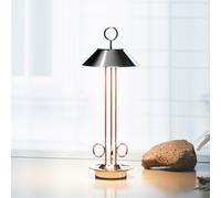 Sigor Lampada da tavolo ricaricabile a LED Nudiderot, cromo, alluminio, IP54, Sigor