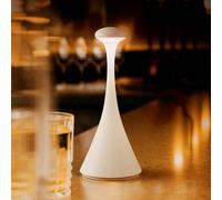 Sigor Lampada da tavolo ricaricabile a LED Nudrop mini, bianco neve, IP54, dimmerabile Sigor