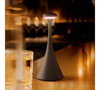 Sigor Lampada da tavolo ricaricabile a LED Nudrop mini, nera, IP54, dimmerabile Sigor
