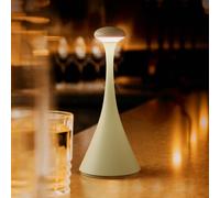 Sigor Lampada da tavolo ricaricabile a LED Nudrop mini, verde salvia, IP54, Sigor