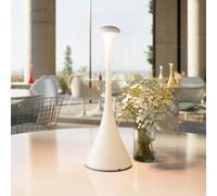 Sigor Lampada LED accu da tavolo Nudrop, IP54, bianco Sigor