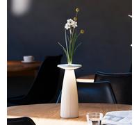 Sigor Lampada LED da tavolo Nuflair, beige, IP54, dimmerabile, 24 cm Sigor