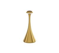 SIGOR Nudrop mini - Piccola lampada da tavolo dimmerabile a LED ricaricabile, per interni ed esterni, IP54, altezza 21 cm, ricaricabile con cavo easy-connect, durata luce 7 ore, oro