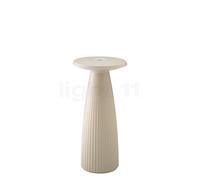 Sigor Lampada LED accu da tavolo Nuflair, IP54, beige Sigor