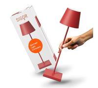 Sigor Nuindie Lampada da tavolo LED, rosso