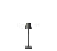 Sigor Nuindie pocket LED lampada da tavolo ricaricabile, grafite, IP54, dimmerabile Sigor