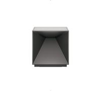 SIGOR Nutalis - Lampada da tavolo a LED dimmerabile, a forma di cubo, per interni ed esterni, IP54, resistente agli spruzzi, altezza 10 cm, ricaricabile con Easy Connect Puk, durata 9 ore, grigio