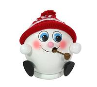 Sigro Palla di Neve Indossa Un Cappello a Maglia incenso, 10 cm, Colore: Rosso/Bianco