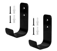 SiGuLiKeJi Set di 2 ganci per garage, robusti ganci da parete per appendere oggetti pesanti, ganci a forma di J per scale, ganci di stoccaggio per garage, ganci da parete montati per