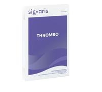 Sigvaris thrombo coscia lunga punta aperta bianco xs