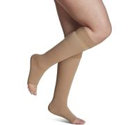 Sigvaris Select Comfort Calf, Large, Long, OPEN TOE with Grip Top CRISPA 20-30mmHg