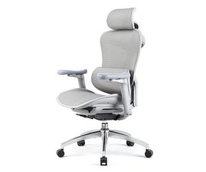 SIHOO Doro C300 Sedia Ufficio Ergonómica, Supporto Lombare Dinamico, Bianco | Braccioli 3D Morbidi, Schienale Reclinabile Regolabile Altezza, Sedia Girevole, Seduta Ampia, Adatta per Lavoro a Distanza