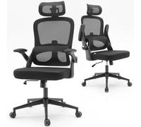 SIHOO M102C Sedia da ufficio ergonomica in rete Sedia girevole da scrivania per computer con schienale alto con braccioli 3D Poggiatesta con supporto lombare regolabile