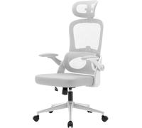 SIHOO M102C Sedia Ufficio Ergonomicamente Rete, Braccioli 3D,Schienale Alto | Supporto Lombare Regolabile in Altezza, Sedia Girevole per Computer, Progettata per il Comfort di Tutto il Giorno, Bianco