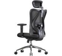 SIHOO Sedia da ufficio ergonomica, sedia girevole con schienale alto, poggiatesta e supporto lombare regolabili, sedia