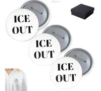 Sii buono Spille Giustizia, Protesta contro la violenza ICE Spilla, ICE Out for Good, Abolisci Ice Spilla Giustizia, Sostiene la gentilezza e la salute mentale positiva, Ispirazione (3A)