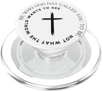 Sii chi Dio ti ha chiamato per essere - Fede cristiana PopSockets PopGrip per MagSafe