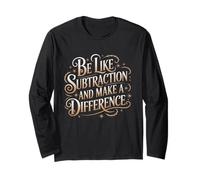 Sii come la sottrazione e fai la differenza insegnante di matematica Maglia a Manica
