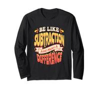 Sii come la sottrazione e fai la differenza insegnante di matematica Maglia a Manica