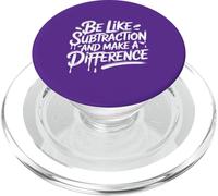 Sii come la sottrazione e fai la differenza insegnante di matematica PopSockets PopGrip per MagSafe