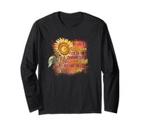 Sii Come Un Girasole, starò Alto e troverò la Luce del Sole Maglia a Manica
